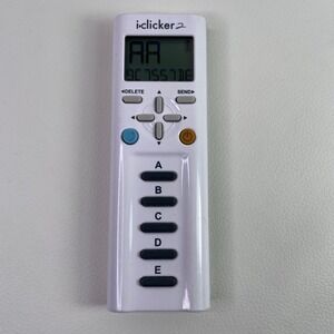 iClicker 2 Student Remote White 9C7557BE ~TESTED Fast Shipping